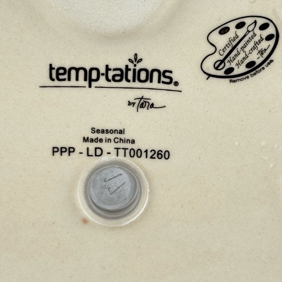 NIB Temp-tations by Tara Stoneware Garden Planter Boots in Garden Party - Picture 6 of 6